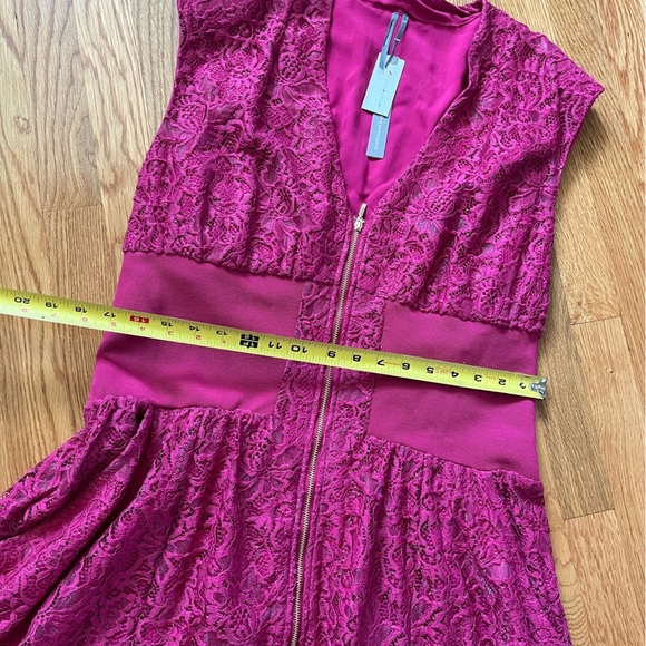 Anthropologie The Tommie Cap-Sleeve Front-Zip Shirt Dress Lace Edition Sz XL NWT - Picture 6 of 14